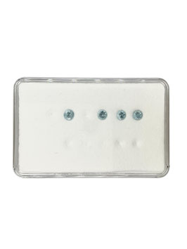 Aquamarin rund fac. ø 3,5 mm