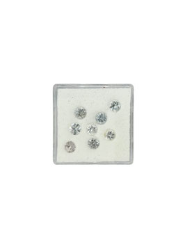 Saphir weiß rund fac. ø 4 mm