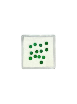 Smaragd rund fac. ø 2,7 mm