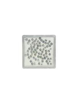 Saphir weiß rund fac. ø 2 mm