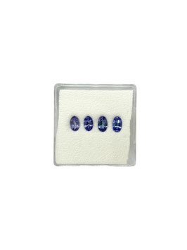 Tansanit oval fac. 5x3 mm