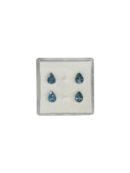 Aquamarin Tropfen fac. 5x4 mm