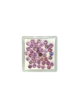 Saphir rosa rund fac. ø 3,4 mm