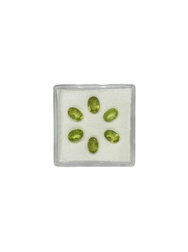Peridot rund fac. 5,5x3,5 mm