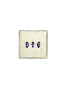 Tansanit Navette fac. 6x3 mm