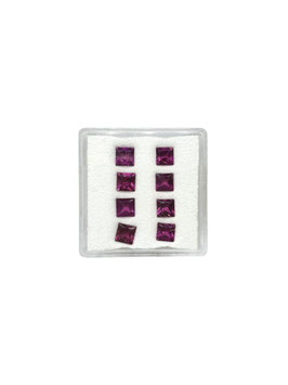 Rhodolith Carré fac. 4 mm
