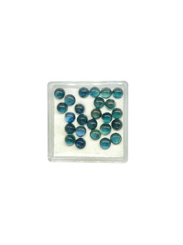 Saphir blau rund cab. ø 4 mm