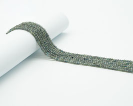 Strang Saphir Kugeln facettiert 2,1 mm