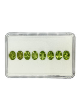 Peridot oval fac. 7x5 mm