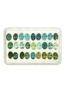 Turmalin oval fac. 7x5 mm