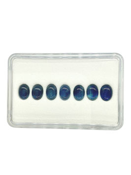 Saphir blau oval cab. 7x5 mm