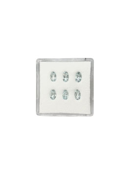 Aquamarin oval fac. 5x3 mm