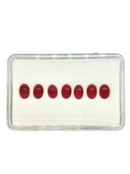 Rubin oval cab. 7x5 mm