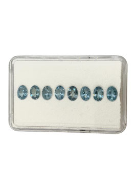 Aquamarin oval fac. 7x5 mm