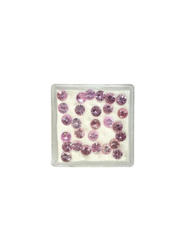 Saphir rosa rund fac. ø 3,5 mm