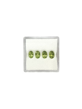 Peridot oval fac. 6x4 mm
