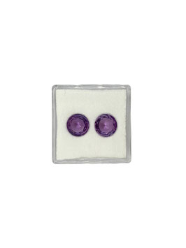 Amethyst rund fac. ø 8 mm