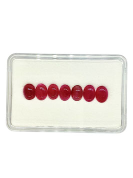 Rubin oval cab. 8x6 mm