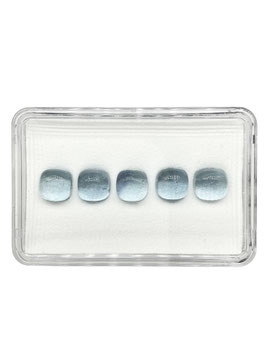 Aquamarin Kissen cab. 4 mm