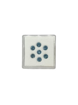 Aquamarin rund fac. ø 3,5 mm