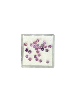 Saphir rosa rund fac. ø 2,8 mm