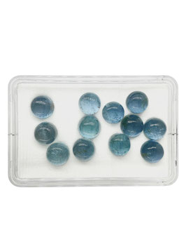 Aquamarin rund cab. ø 8 mm