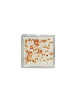 Mandarin-Granat rund fac. ø 1,5 mm