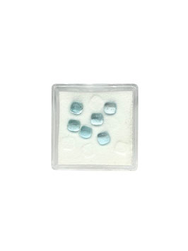 Aquamarin Kissen cab. 4 mm