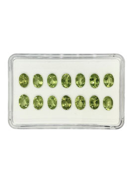 Peridot oval fac. 7x5 mm