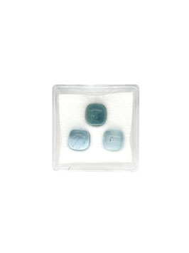 Aquamarin Kissen cab. 7 mm