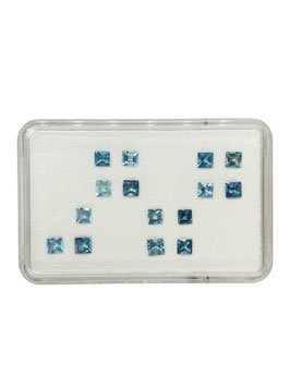 Aquamarin Carré fac. 3,5 mm