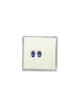Tansanit oval fac. 5x3 mm