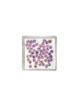Saphir rosa rund fac. ø 2,6 mm