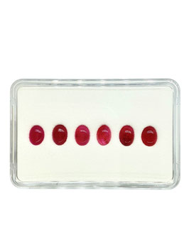Rubin oval cab. 7x5 mm