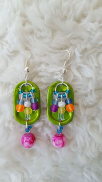 Oorbellen bliklipjes 'Ibiza'