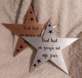 Houten ster 'Veul hail'
