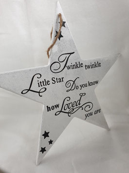 Houten ster 'Twinkle twinkle'
