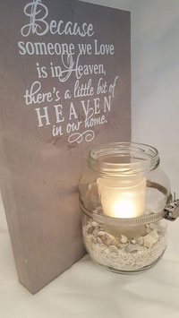 Steigerhout 'Heaven' met waxinelicht