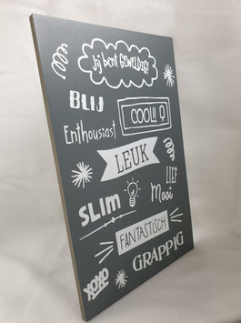 Tekstbord 'Jij bent geweldig'