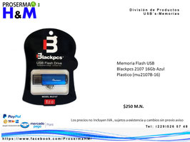 USB Blackpcs 2107 16Gb Azul
