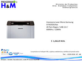 Impresora Laser Samsung Sl-M2020/Xax