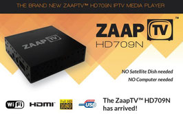 ZaapTV™ HD 709N - 12 months streaming service