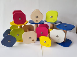 Holz Speed-Apportel - 12 x 12 cm, Steg 13 x 3,0 cm, ca. 190 g