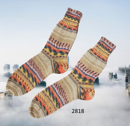 Wollsocken,4-fädig, in gemusterten Streifen