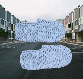 Puschen, Bettschuhe, Hausschuhe, gehäkelt