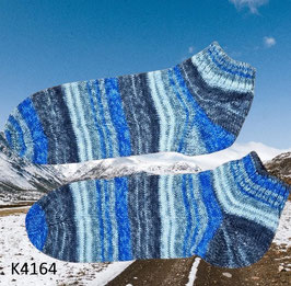 Sneakersocken aus 4-fädiger Sockenwolle! Wollsocken