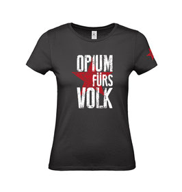 OPIUM fürs Volk Girlie-Shirt - Roter Stern