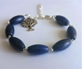 Lapis-lazuli, bracelet "arbre"