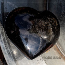 Silberobsidian Herz 132