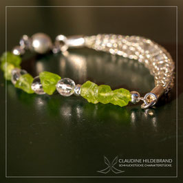 Peridot mit Silberstrick 323